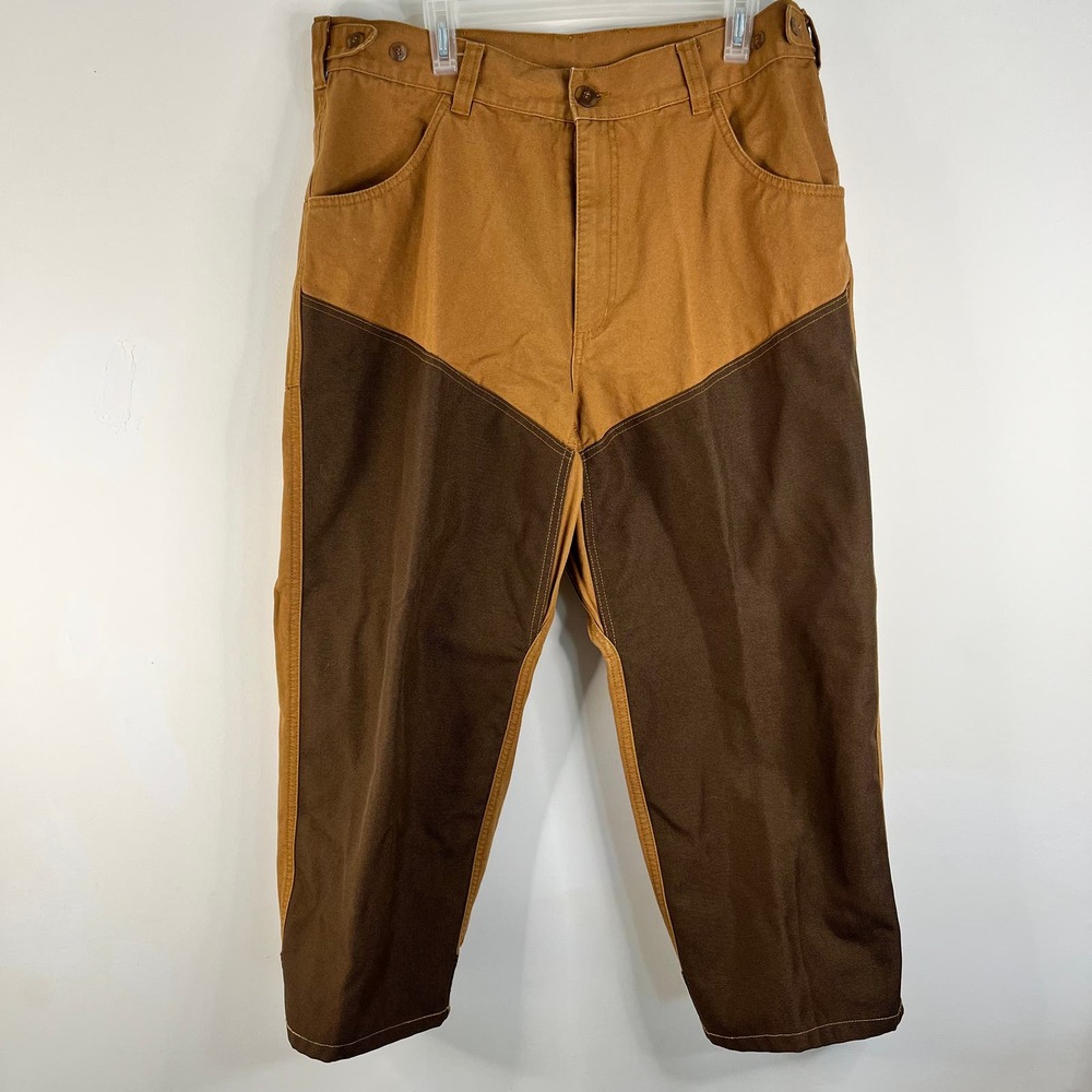 Field and Stream Hunting or Outdoors Heavy Pants with Chaps built in Size 38X30